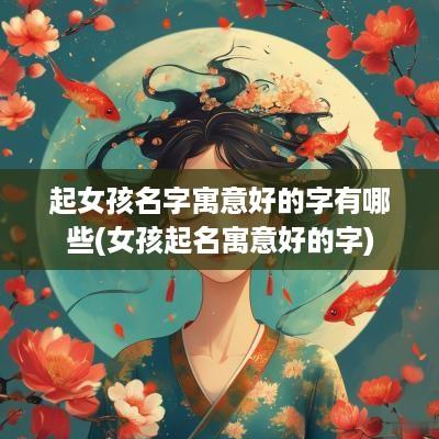 起女孩名字寓意好的字有哪些(女孩起名寓意好的字)