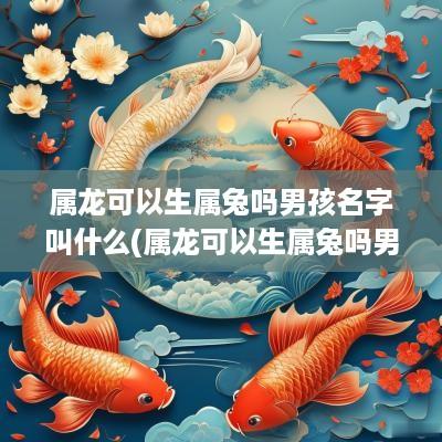 属龙可以生属兔吗男孩名字叫什么(属龙可以生属兔吗男孩名字大全)