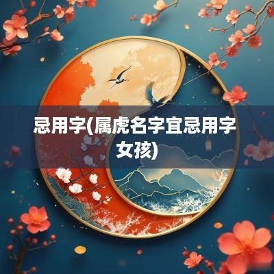 忌用字(属虎名字宜忌用字 女孩)