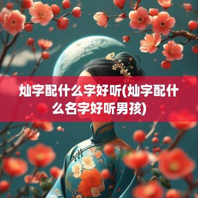 灿字配什么字好听(灿字配什么名字好听男孩)