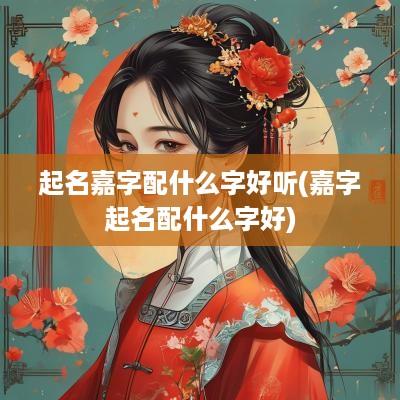 起名嘉字配什么字好听(嘉字起名配什么字好)