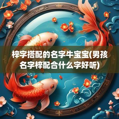 梓字搭配的名字牛宝宝(男孩名字梓配合什么字好听)