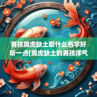 男孩属虎缺土取什么名字好听一点(属虎缺土的男孩洋气名字)