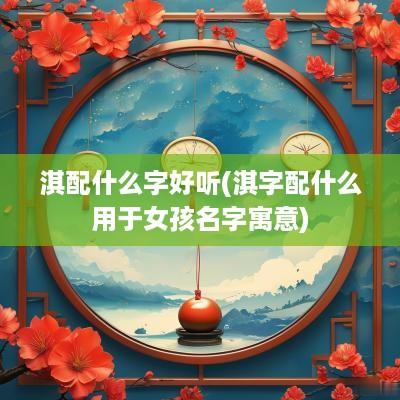 淇配什么字好听(淇字配什么用于女孩名字寓意)