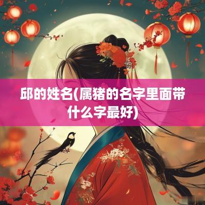 邱的姓名(属猪的名字里面带什么字最好)