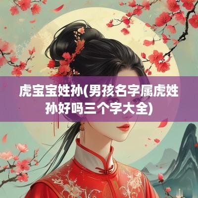 虎宝宝姓孙(男孩名字属虎姓孙好吗三个字大全)