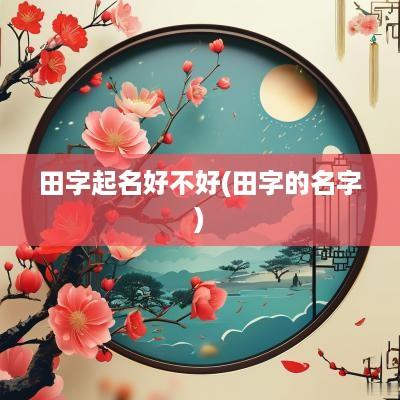 田字起名好不好(田字的名字)