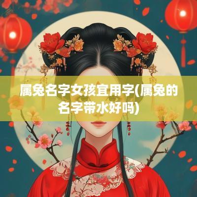 属兔名字女孩宜用字(属兔的名字带水好吗)