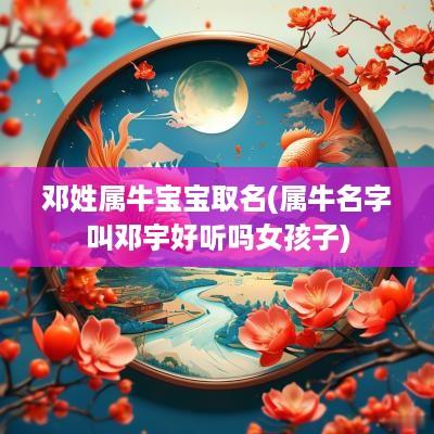 邓姓属牛宝宝取名(属牛名字叫邓宇好听吗女孩子)