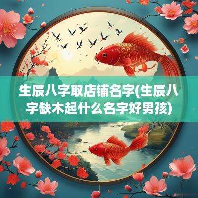 生辰八字取店铺名字(生辰八字缺木起什么名字好男孩)