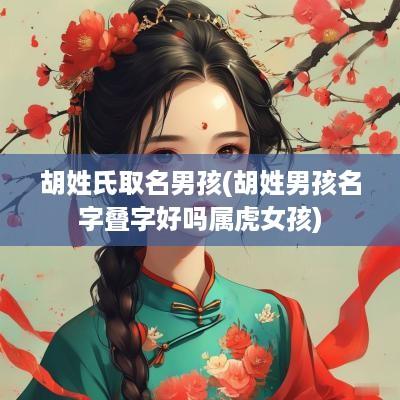 胡姓氏取名男孩(胡姓男孩名字叠字好吗属虎女孩)