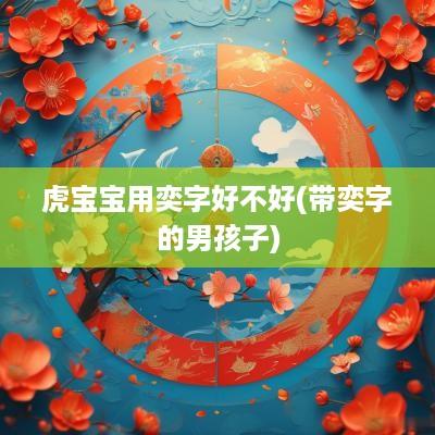 虎宝宝用奕字好不好(带奕字的男孩子)