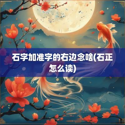 石字加准字的右边念啥(石正怎么读)