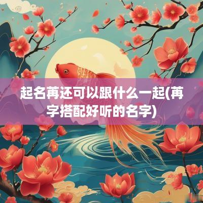 起名苒还可以跟什么一起(苒字搭配好听的名字)