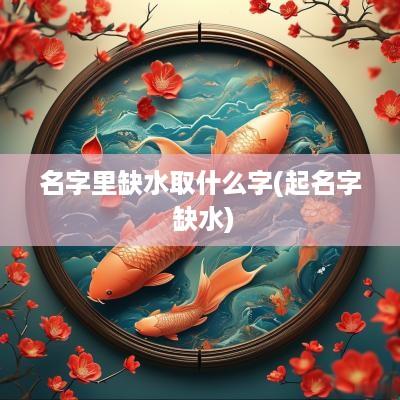 名字里缺水取什么字(起名字 缺水)