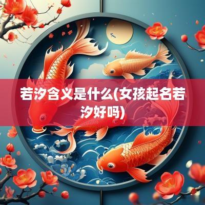 若汐含义是什么(女孩起名若汐好吗)