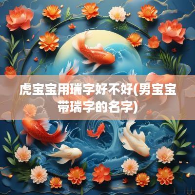 虎宝宝用瑞字好不好(男宝宝带瑞字的名字)