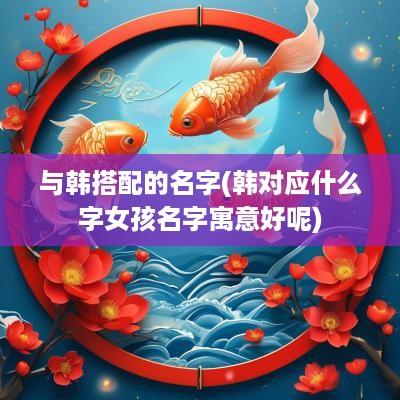 与韩搭配的名字(韩对应什么字女孩名字寓意好呢)