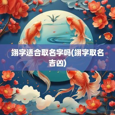 翊字适合取名字吗(翊字取名吉凶)