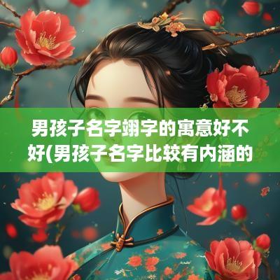 男孩子名字翊字的寓意好不好(男孩子名字比较有内涵的字)