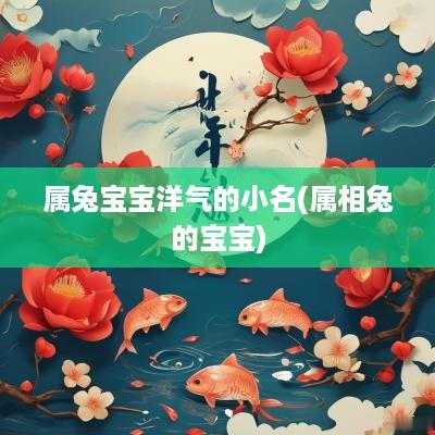 属兔宝宝洋气的小名(属相兔的宝宝)