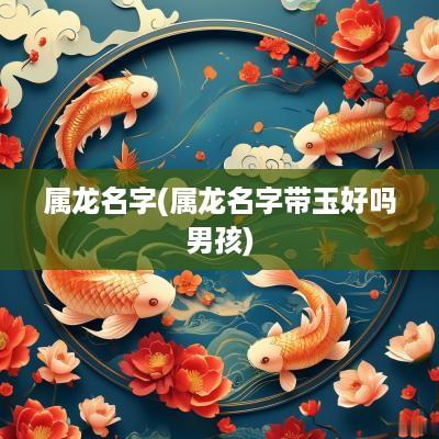 属龙名字(属龙名字带玉好吗男孩)