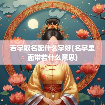 若字取名配什么字好(名字里面带若什么意思)
