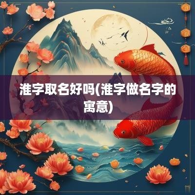 淮字取名好吗(淮字做名字的寓意)