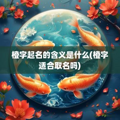 橙字起名的含义是什么(橙字适合取名吗)