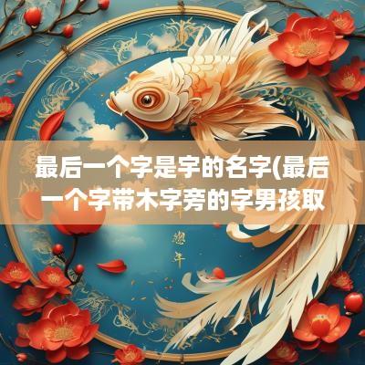 最后一个字是宇的名字(最后一个字带木字旁的字男孩取)