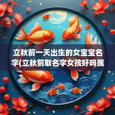 立秋前一天出生的女宝宝名字(立秋前取名字女孩好吗属虎的)