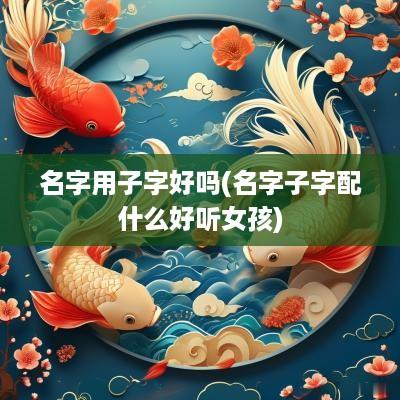名字用子字好吗(名字子字配什么好听女孩)