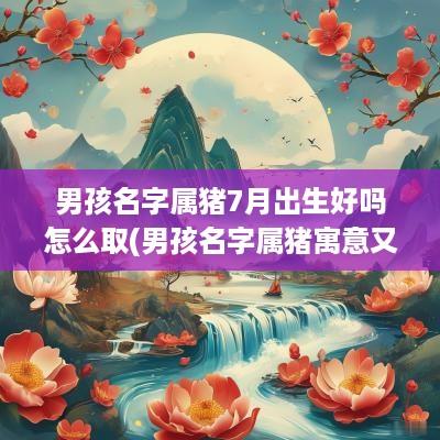 男孩名字属猪7月出生好吗怎么取(男孩名字属猪寓意又好)