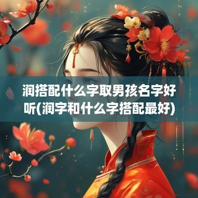 润搭配什么字取男孩名字好听(润字和什么字搭配最好)