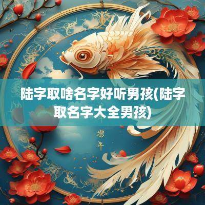 陆字取啥名字好听男孩(陆字取名字大全男孩)