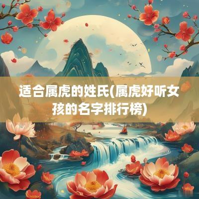 适合属虎的姓氏(属虎好听女孩的名字排行榜)