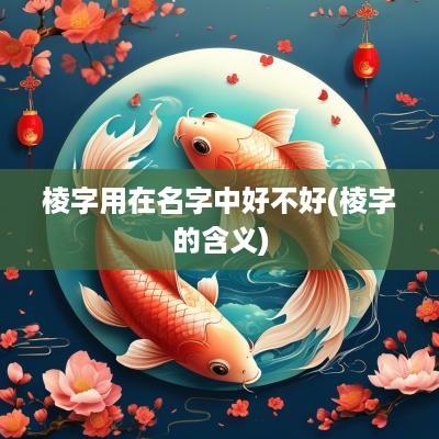 棱字用在名字中好不好(棱字的含义)