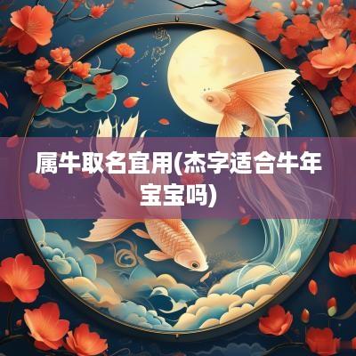 属牛取名宜用(杰字适合蛇年宝宝吗)