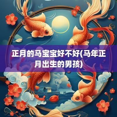 正月的马宝宝好不好(马年正月出生的男孩)