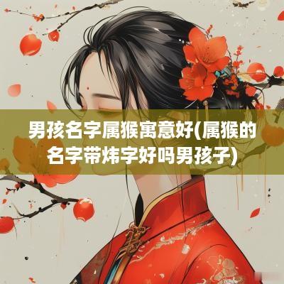 男孩名字属猴寓意好(属猴的名字带炜字好吗男孩子)