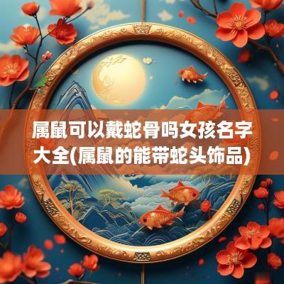 属鼠可以戴蛇骨吗女孩名字大全(属鼠的能带蛇头饰品)