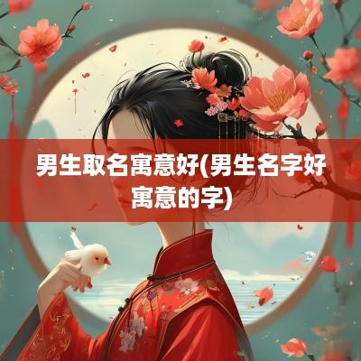 男生取名寓意好(男生名字好寓意的字)