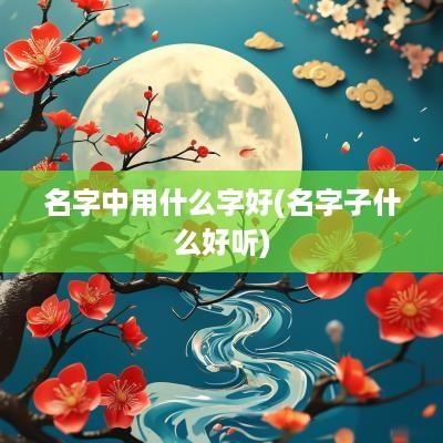 名字中用什么字好(名字子什么好听)