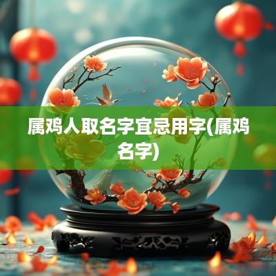 属鸡人取名字宜忌用字(属鸡名字)
