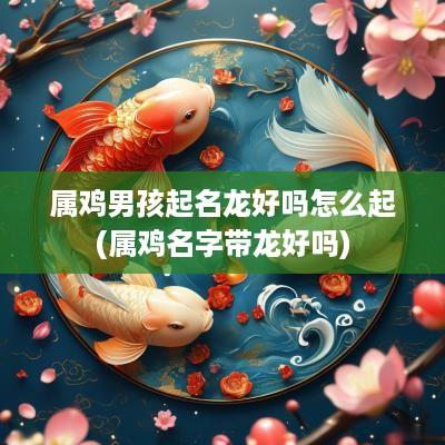 属鸡男孩起名龙好吗怎么起(属鸡名字带龙好吗)