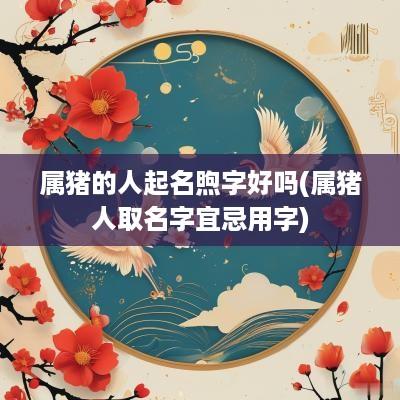 属猪的人起名煦字好吗(属猪人取名字宜忌用字)