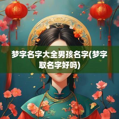 梦字名字大全男孩名字(梦字取名字好吗)