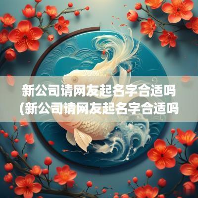 新公司请网友起名字合适吗(新公司请网友起名字合适吗知乎)