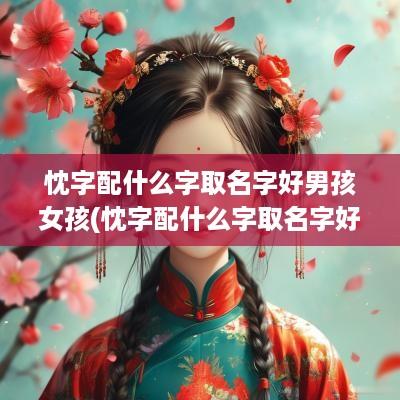 忱字配什么字取名字好男孩女孩(忱字配什么字取名字好男孩子)
