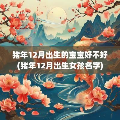 猪年12月出生的宝宝好不好(猪年12月出生女孩名字)